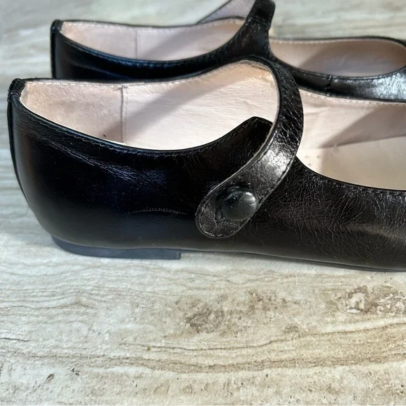 Camille Kids Black Leather Mary Janes, Size 36 EU, 4 US - Picture 8 of 11